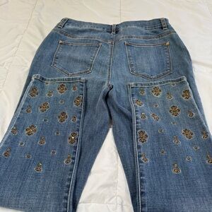 Embroidered Blue Jeans